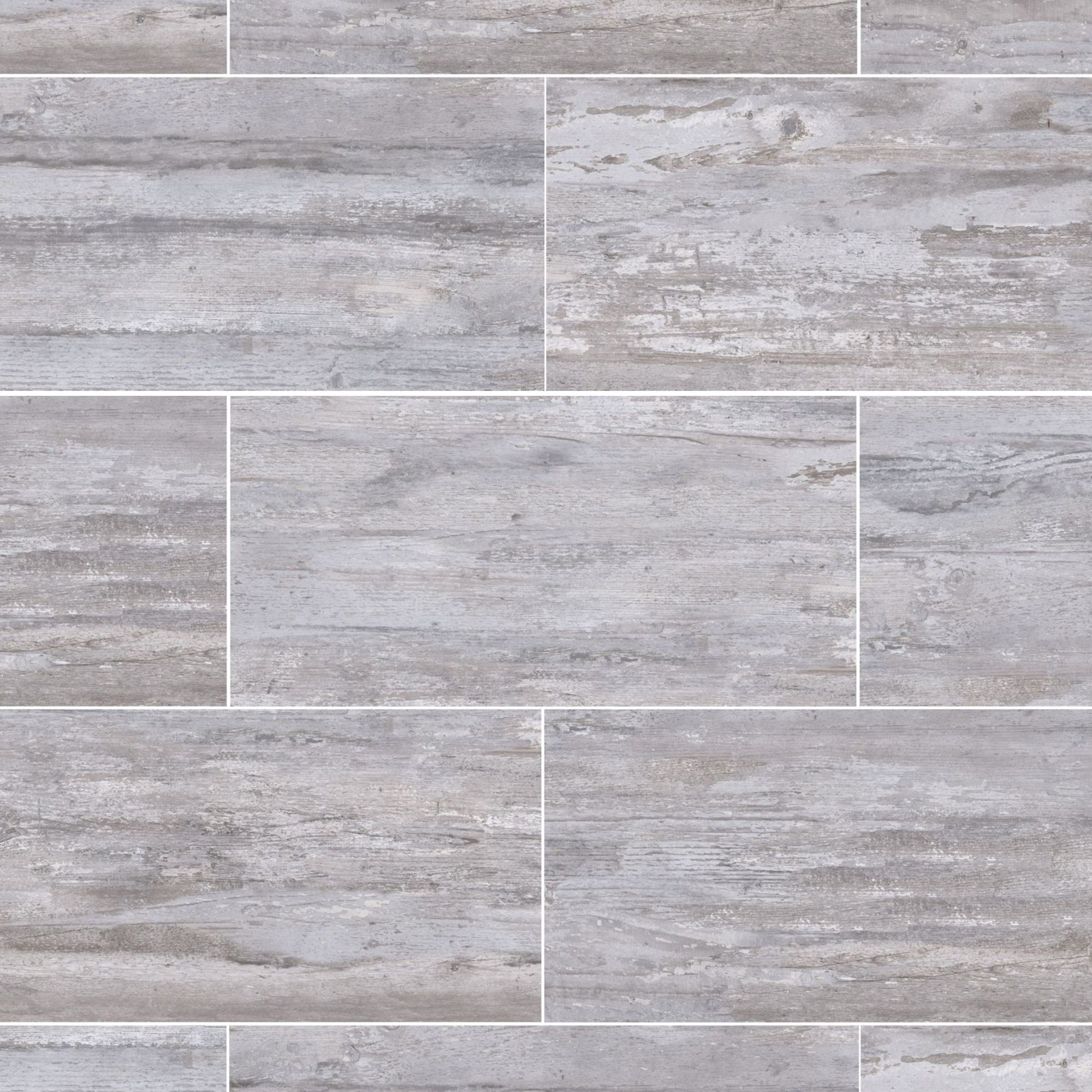Lofthouse Wood Smoke Matt Wood effect Ceramic Indoor Wall & floor Tile, Pack of 6, (L)600mm (W)300mm