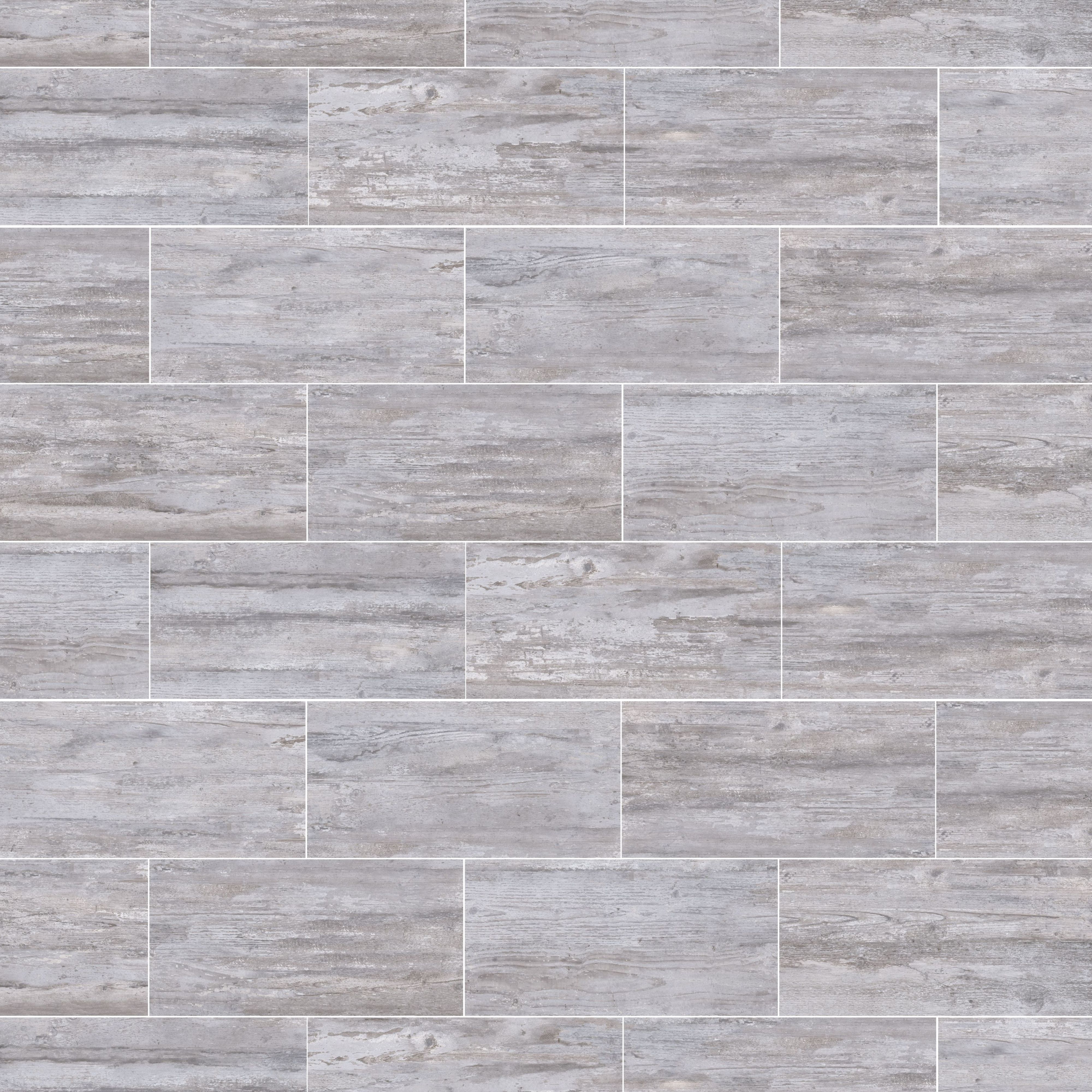 Lofthouse Wood Smoke Matt Wood effect Ceramic Indoor Wall & floor Tile, Pack of 6, (L)600mm (W)300mm