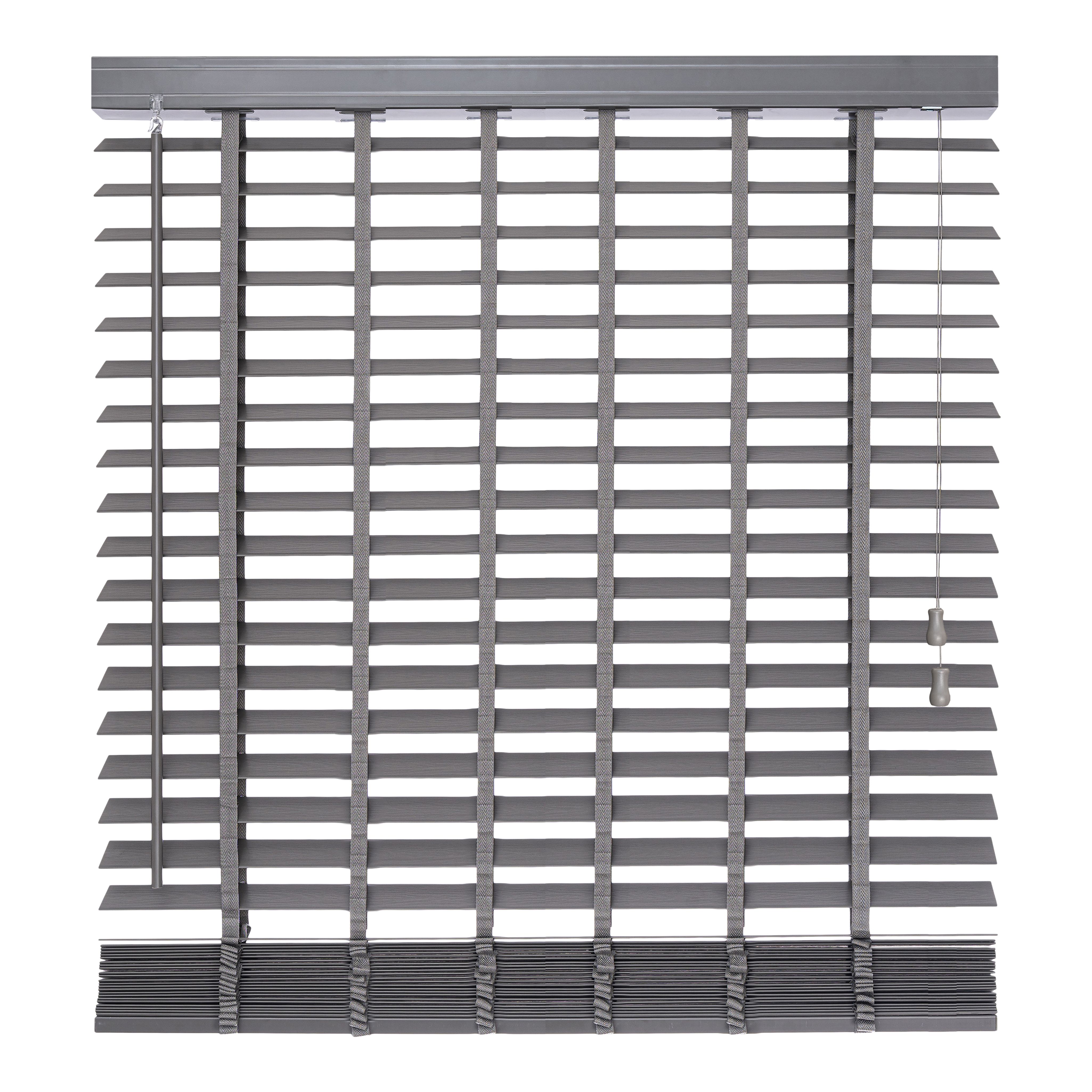 Lone Grey PVC Venetian Blind (W)180cm (L)180cm