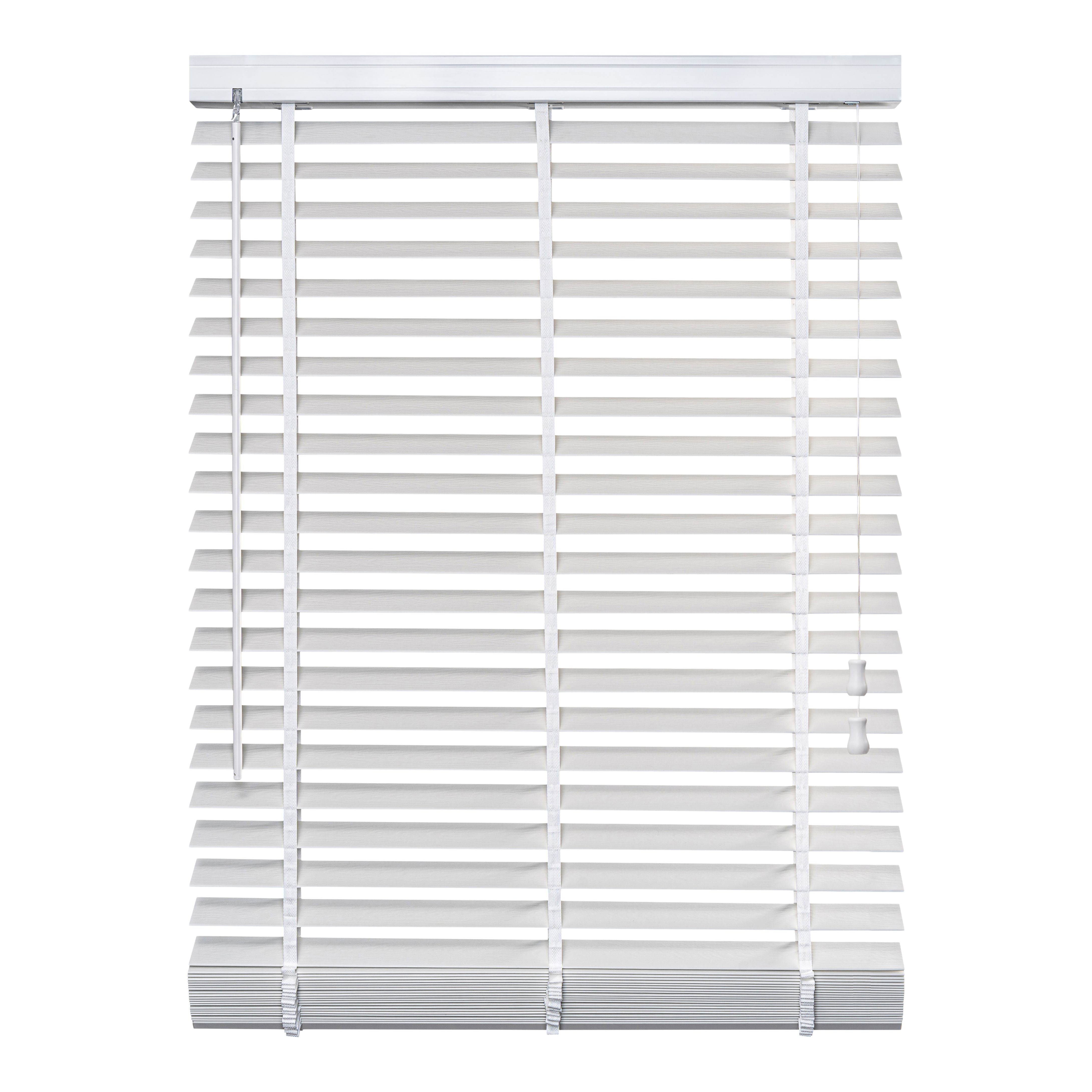 Lone White PVC Venetian Blind (W)90cm (L)180cm