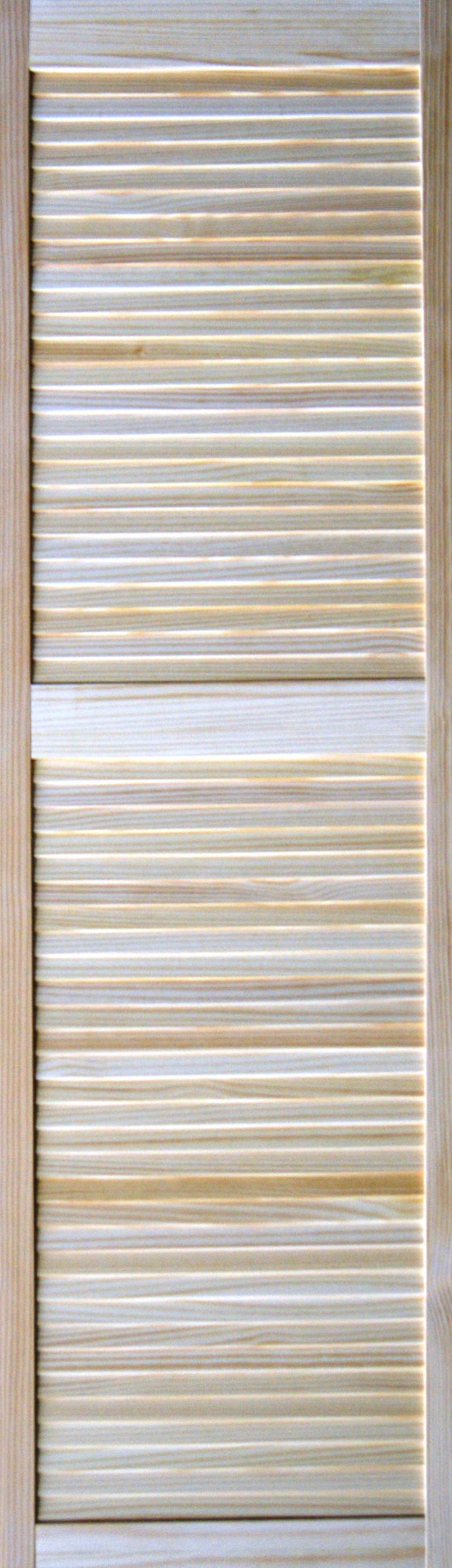 Louvre Internal Pine Door, (H)1829mm (W)533mm (T)21mm