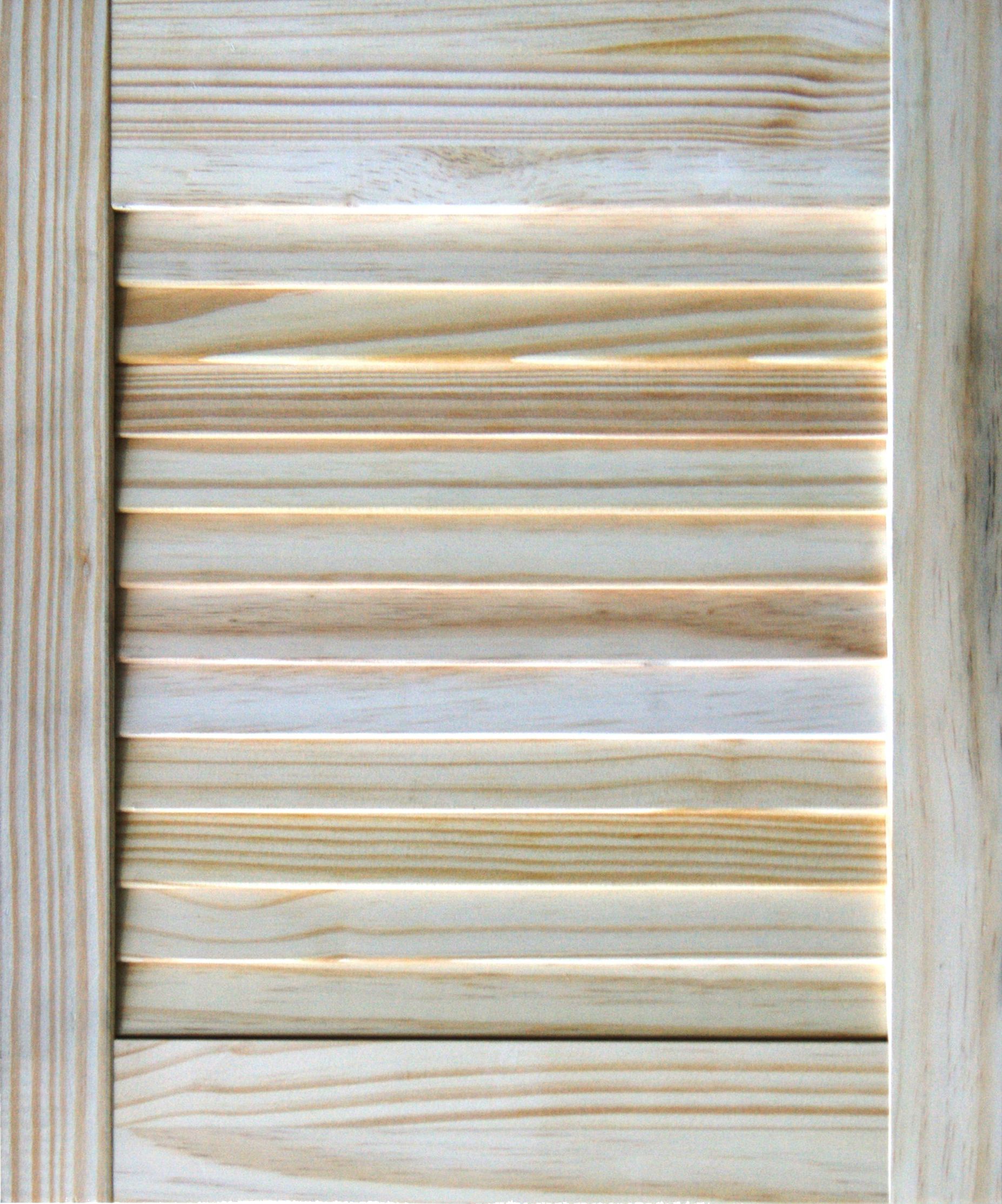 Louvre Internal Pine Door, (H)457mm (W)381mm (T)21mm