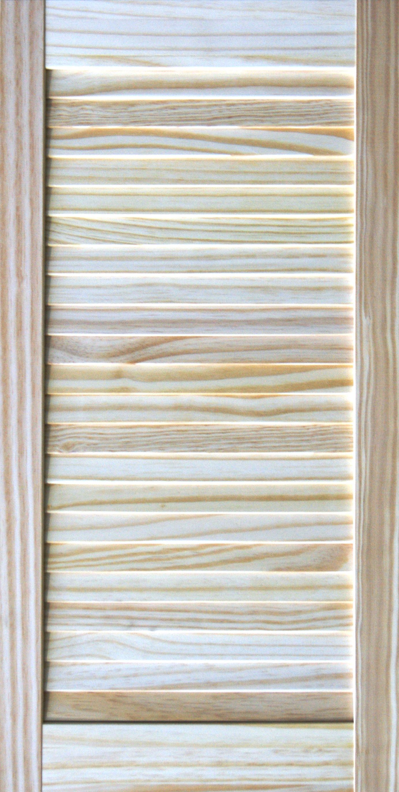 Louvre Internal Pine Door, (H)762mm (W)381mm (T)21mm