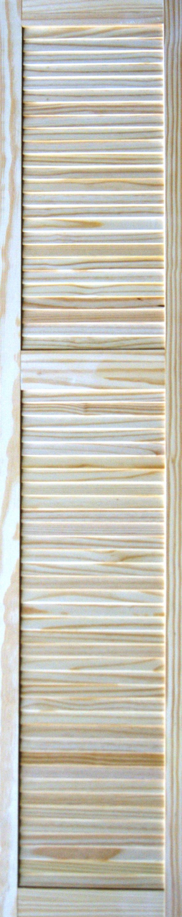 Louvre Pine veneer Internal Pine Door, (H)1981mm (W)381mm (T)21mm