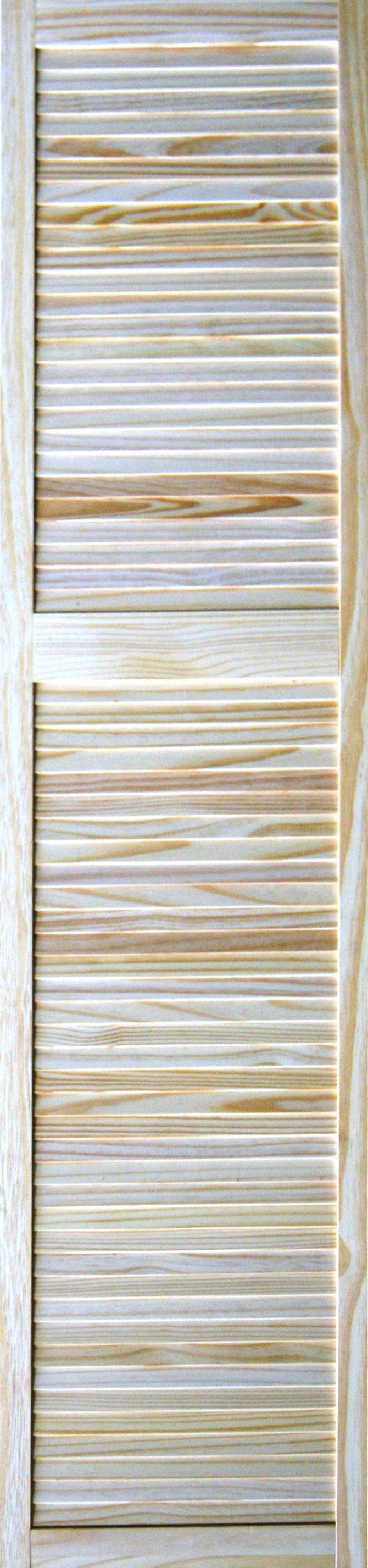 Louvre Pine veneer Internal Pine Door, (H)1981mm (W)457mm (T)21mm