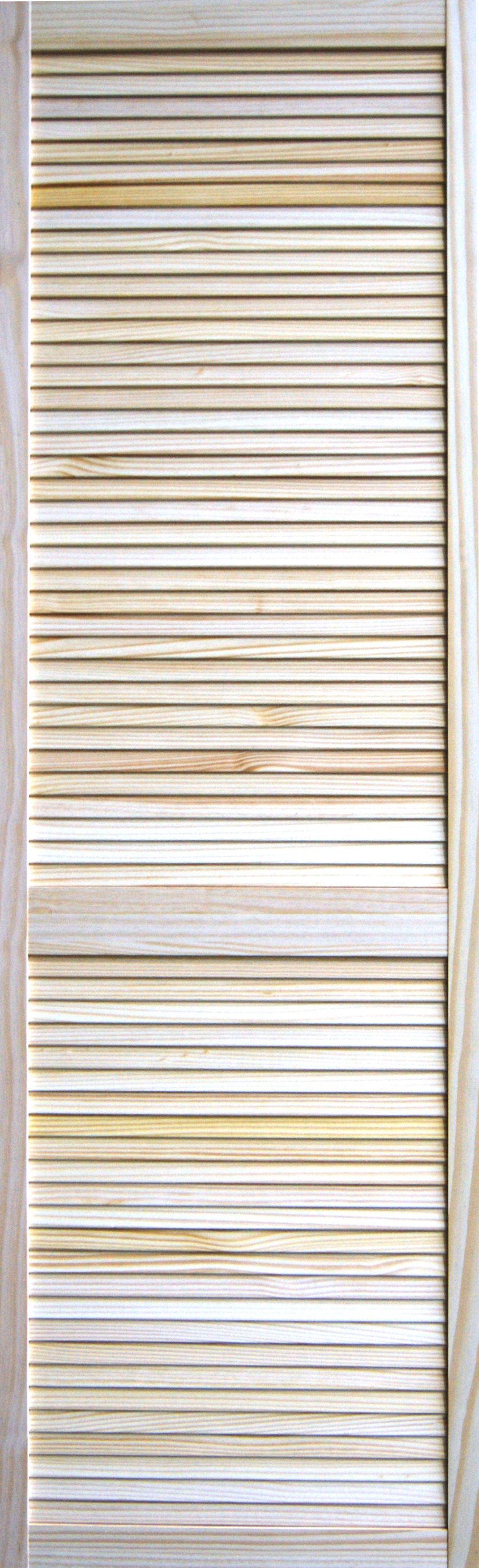 Louvre Pine veneer Internal Pine Door, (H)1981mm (W)610mm (T)21mm
