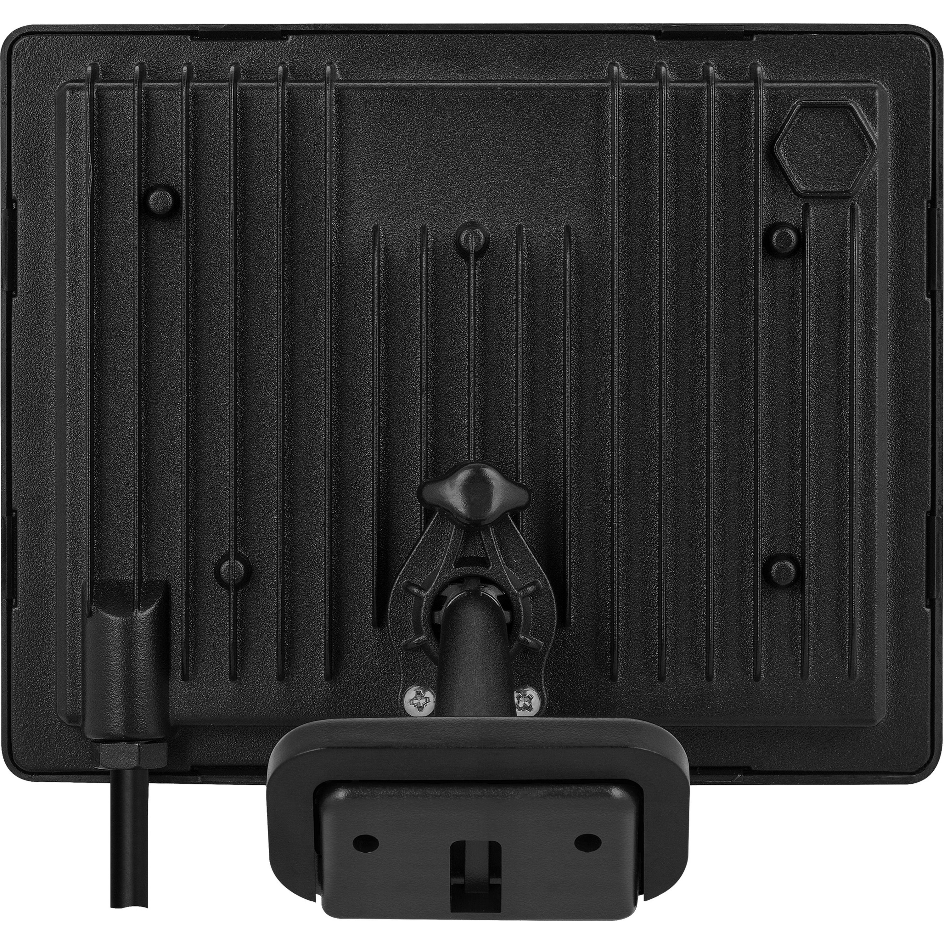 Luceco Adjustable Black Integrated LED Outdoor Flood light