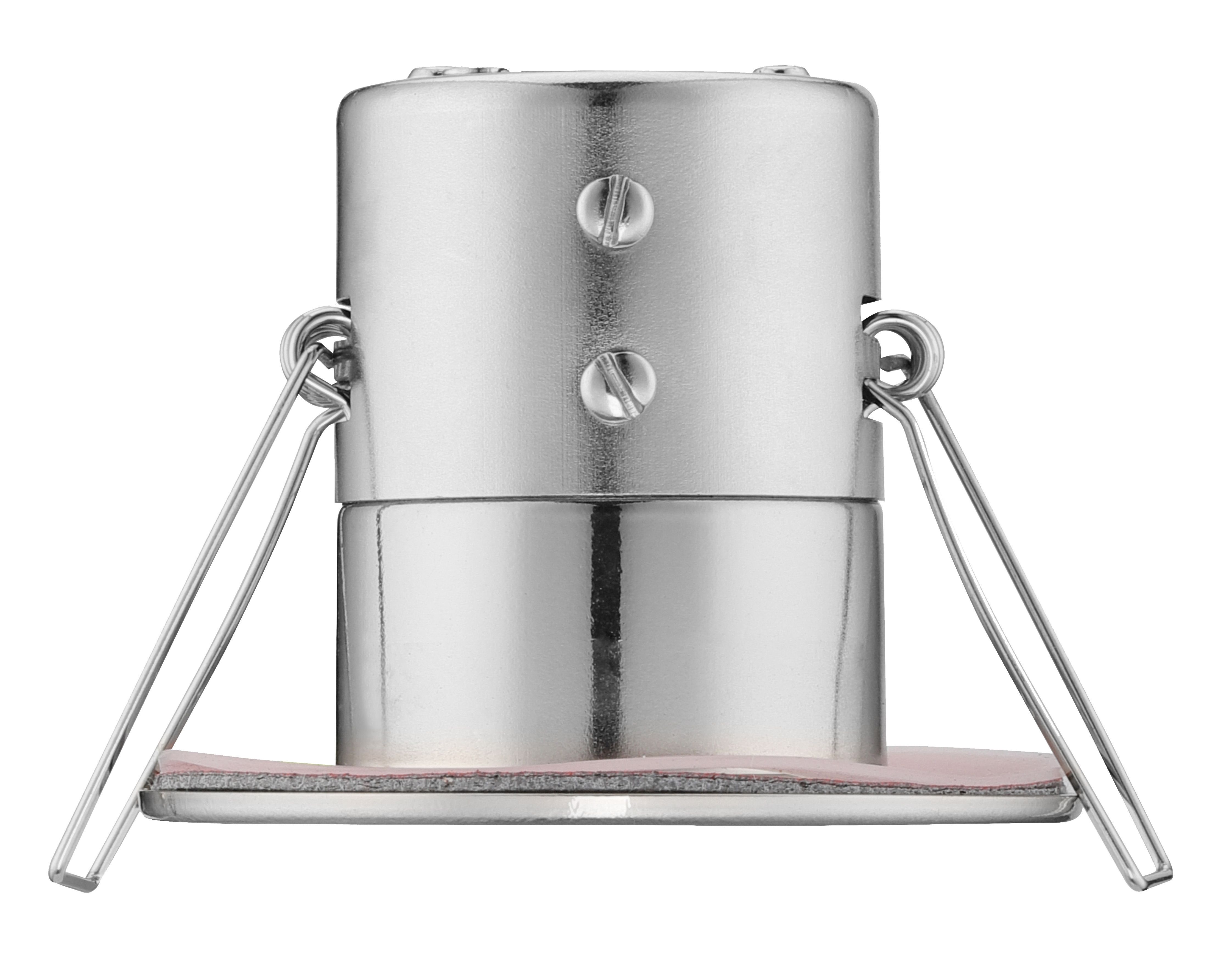 Luceco Eco Matt Silver Stainless steel effect Fixed LED Fire-rated Cool white Downlight 5W IP65, Pack of 6