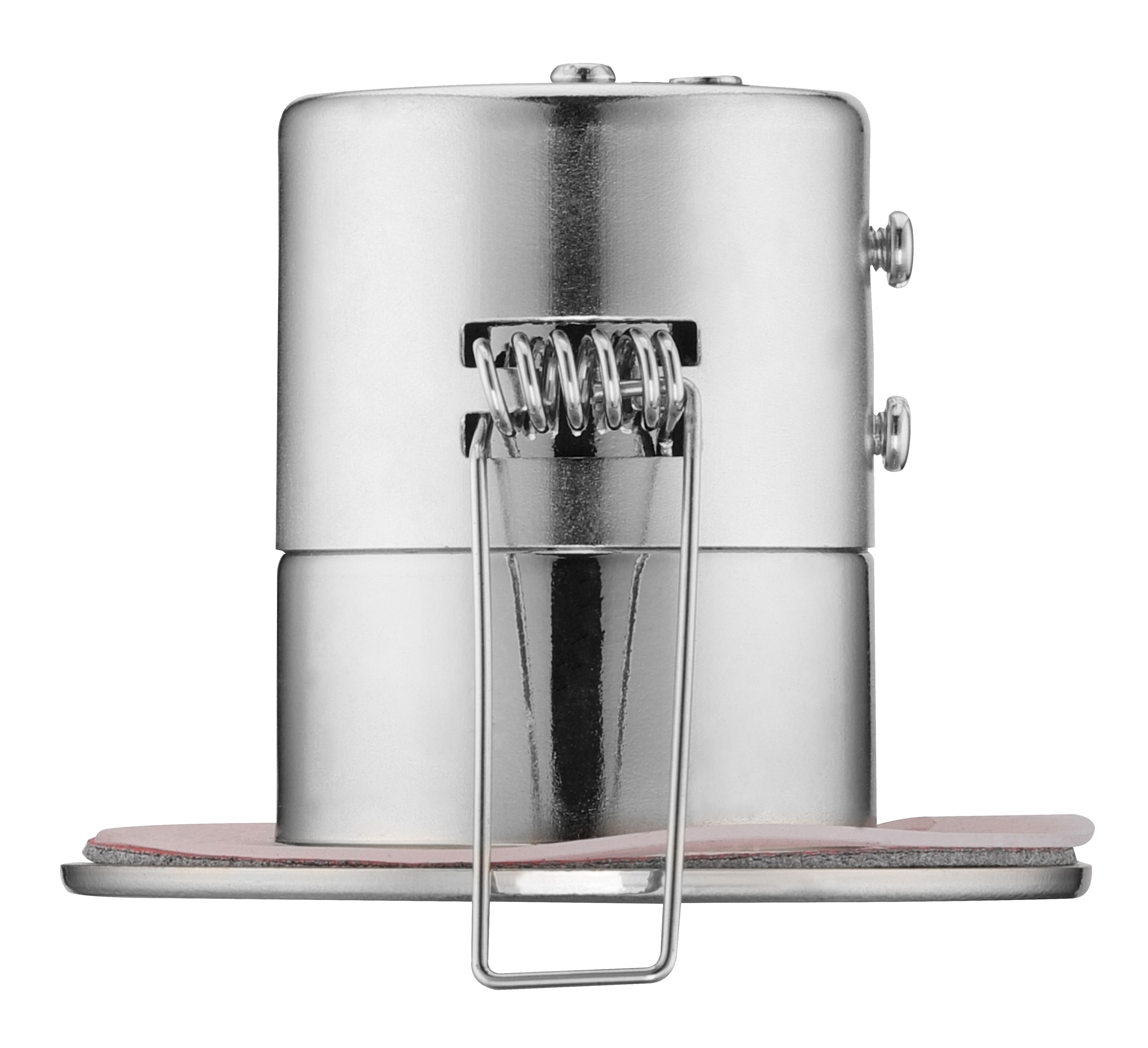 Luceco Eco Matt Silver Stainless steel effect Fixed LED Fire-rated Warm white Downlight 5W IP65