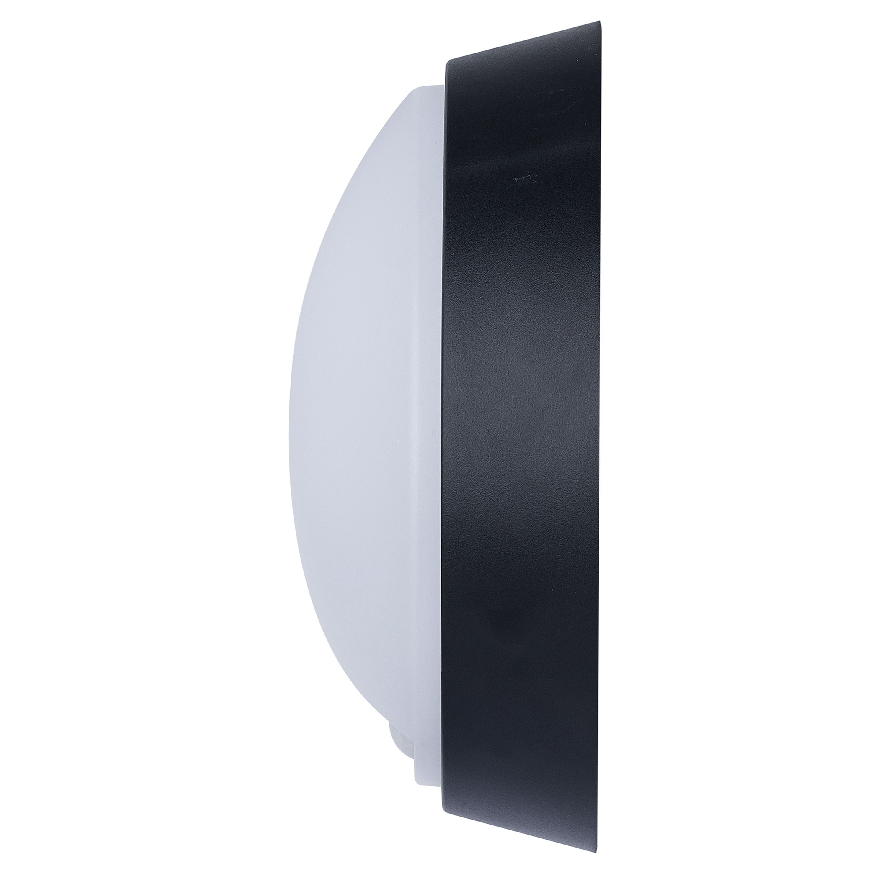 Luceco Fixed Black & White LED Outdoor Bulkhead wall light