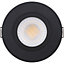 Luceco FType Mk2 Matt Black Fixed LED Fire-rated Warm white Downlight 60W IP65