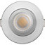 Luceco FType Mk2 Polished Chrome effect Fixed LED Fire-rated Cool & warm Downlight 60W IP65, Pack of 6
