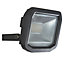 Luceco Guardian slim LFS10W1B50-SF Black Cool white LED Floodlight 600lm