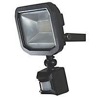 Luceco Guardian slim LFS20W1B50-SF Black Cool white LED Floodlight 1200lm