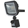 Luceco Guardian slim LFS20W1B50-SF Black Cool white LED Floodlight 1200lm