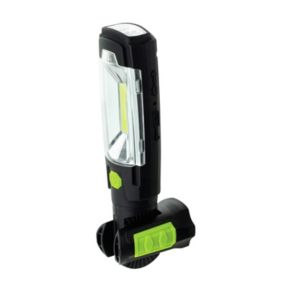 Luceco Swivel Black & green LED Inspection light 5V 300lm