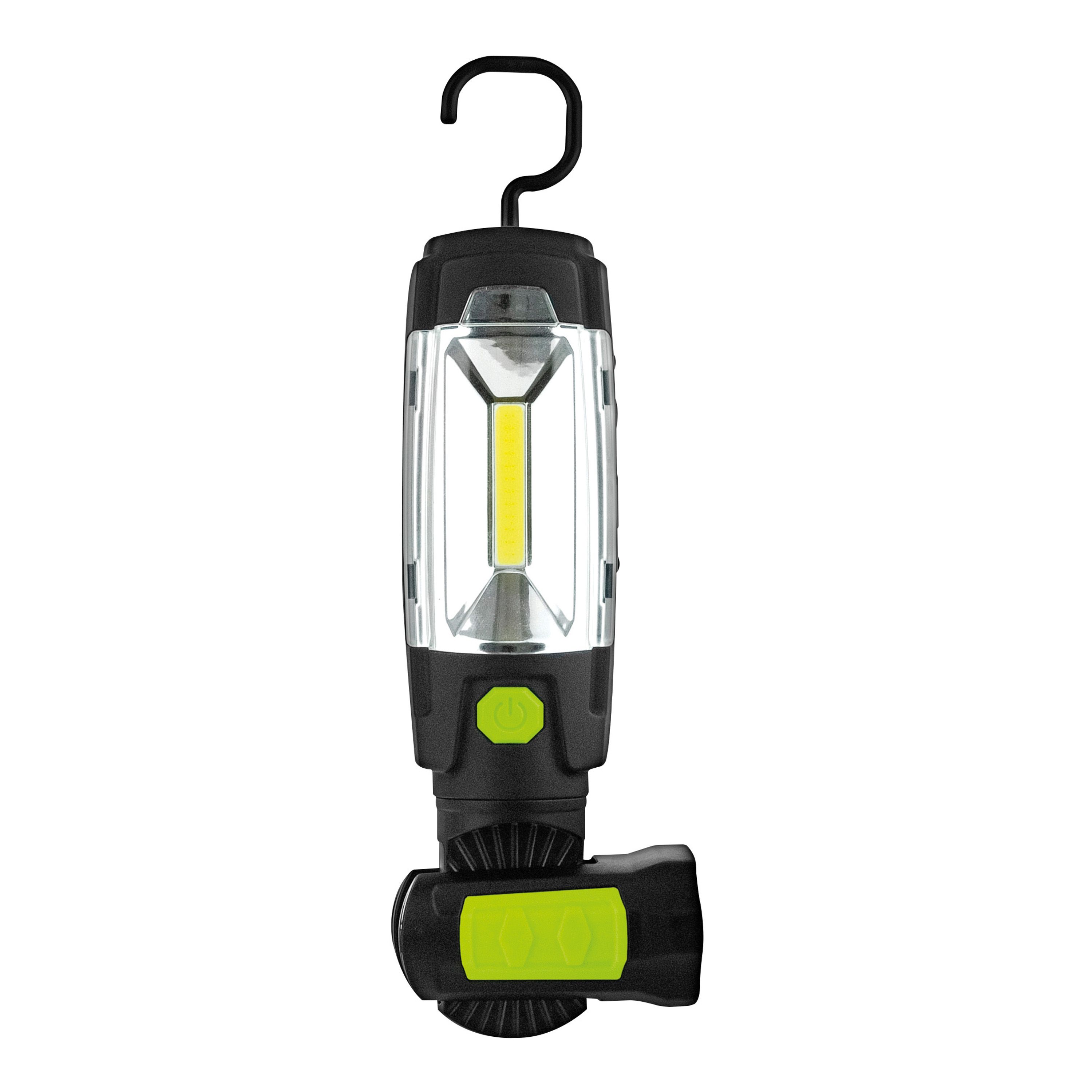 Luceco Swivel Black & green LED Inspection light 5V 300lm