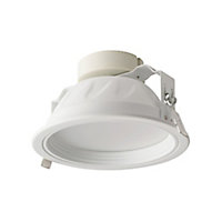 Luceco White Non-adjustable LED Cool white Downlight 12W IP20