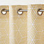 Luena White & yellow Geometric Unlined Eyelet Curtain (W)167cm (L)183cm, Single