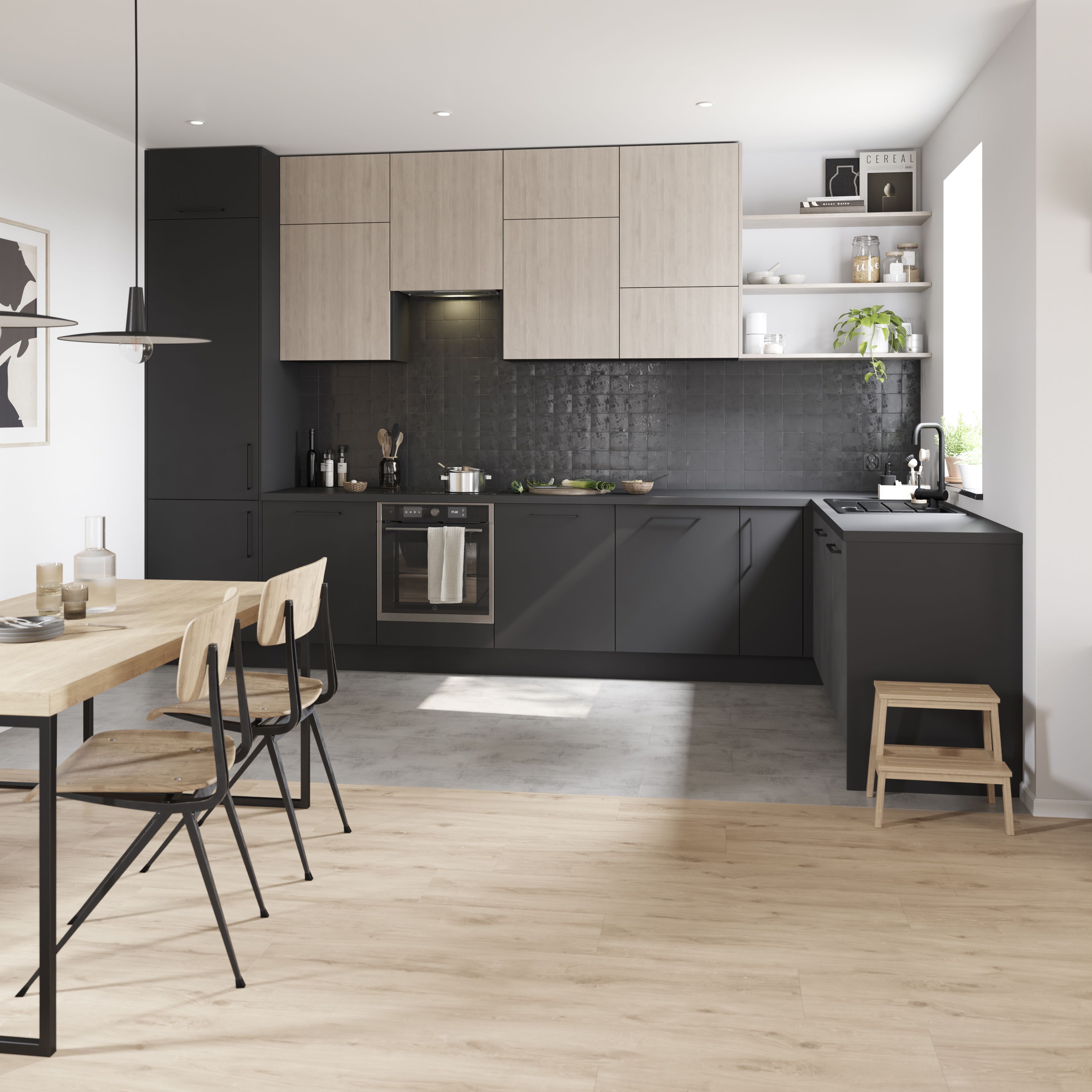 Lulea Natural Wood effect Laminate Flooring Sample