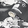 Lutece Black & white Marilyn Monroe photography Embossed Wallpaper