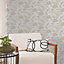 Lutece Chinese toile Gold effect Textured Wallpaper