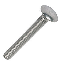 M10 Square A2 stainless steel Bolt (L)80mm (Dia)10mm, Pack of 10