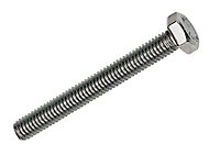 M6 Hex A2 stainless steel Set screw (L)60mm, Pack of 10