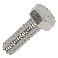 M8 Hex A2 stainless steel Set screw (L)25mm, Pack of 10