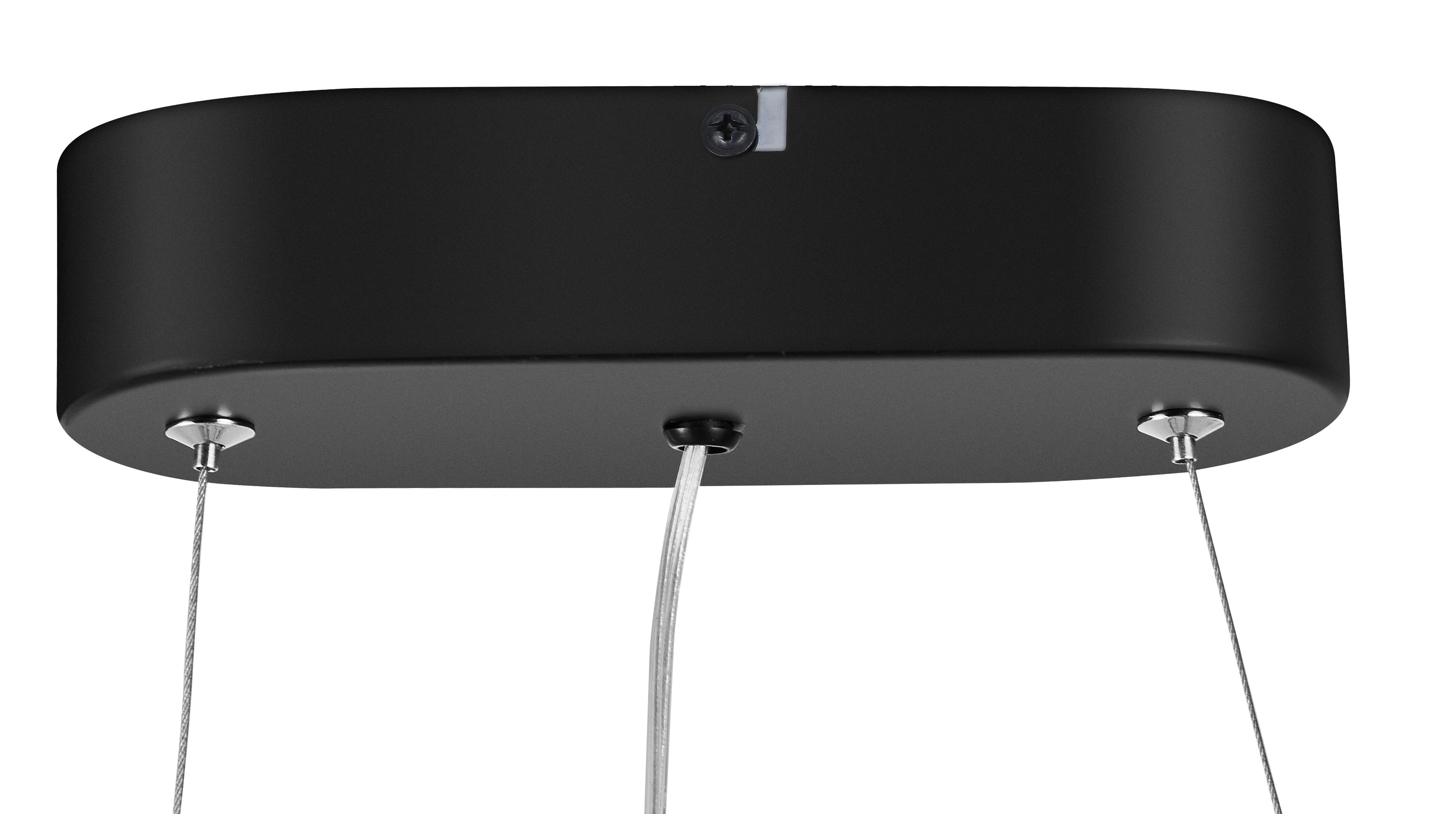 Mabern Spiral Matt Black Pendant ceiling light, (Dia)165mm