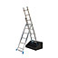 Mac Allister 0.39m Aluminium Combination Ladder