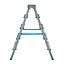 Mac Allister 10 tread Aluminium Double step Ladder (H)2.4m