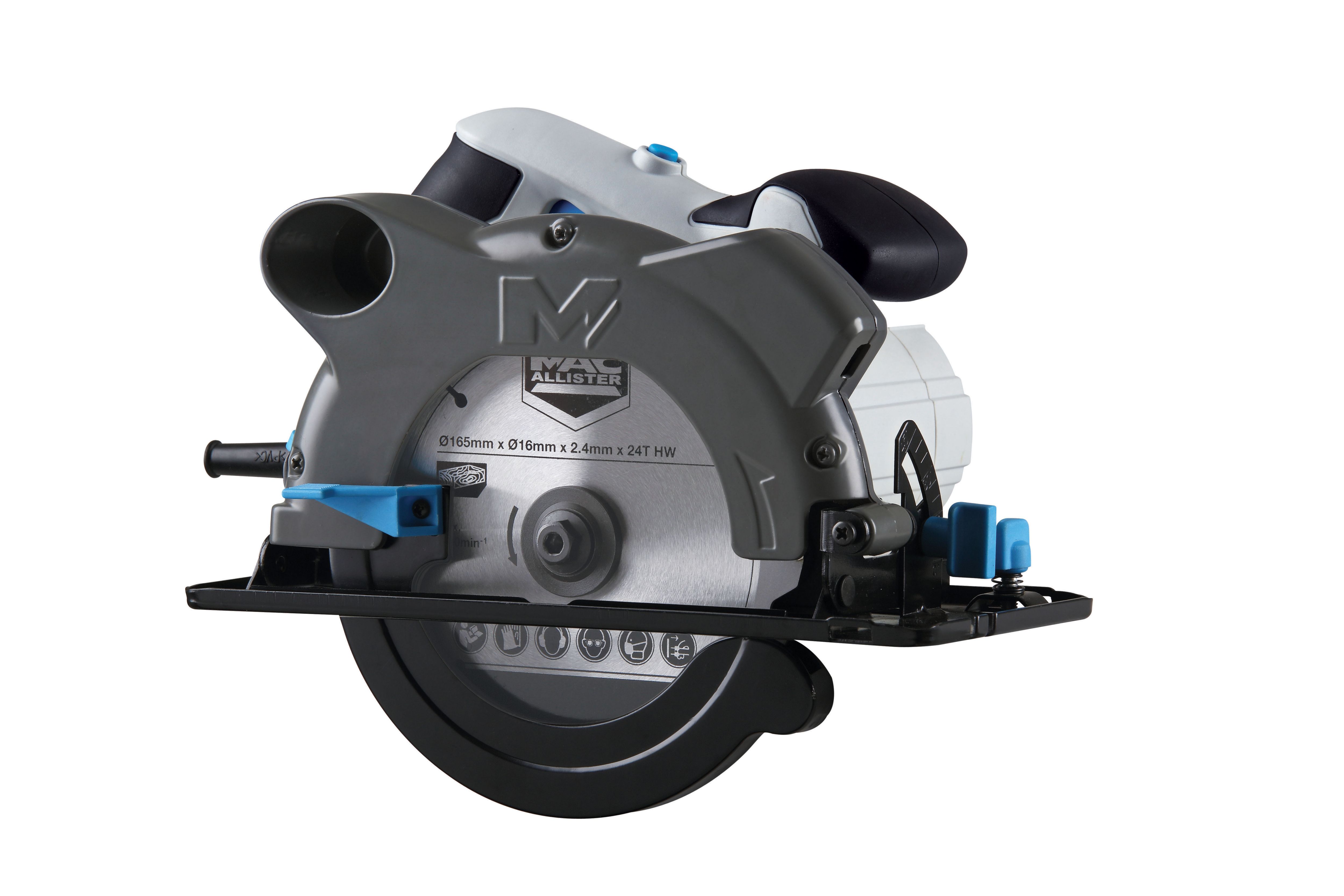 Mac Allister 1200W 220 240V 165mm Corded Circular saw MSCS1200 Tradepoint