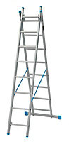 Mac Allister 2-way 3.35m Aluminium Combination Ladder