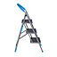 Mac Allister 3 tread Plastic & steel Foldable Step stool (H)1.12m