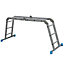 Mac Allister 4-way 3.17m Aluminium Combination Ladder