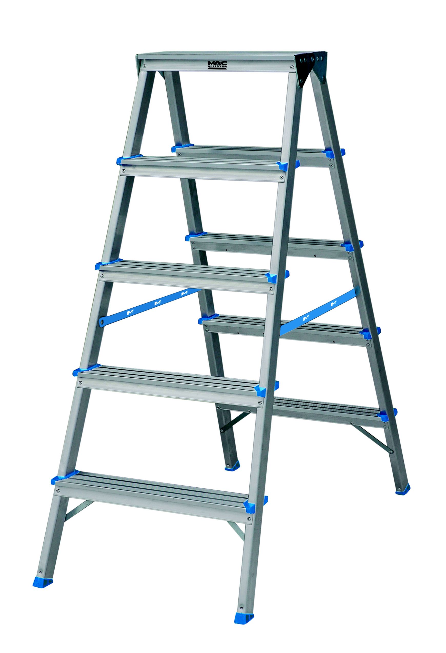 Mac allister 8 on sale tread telescopic ladder
