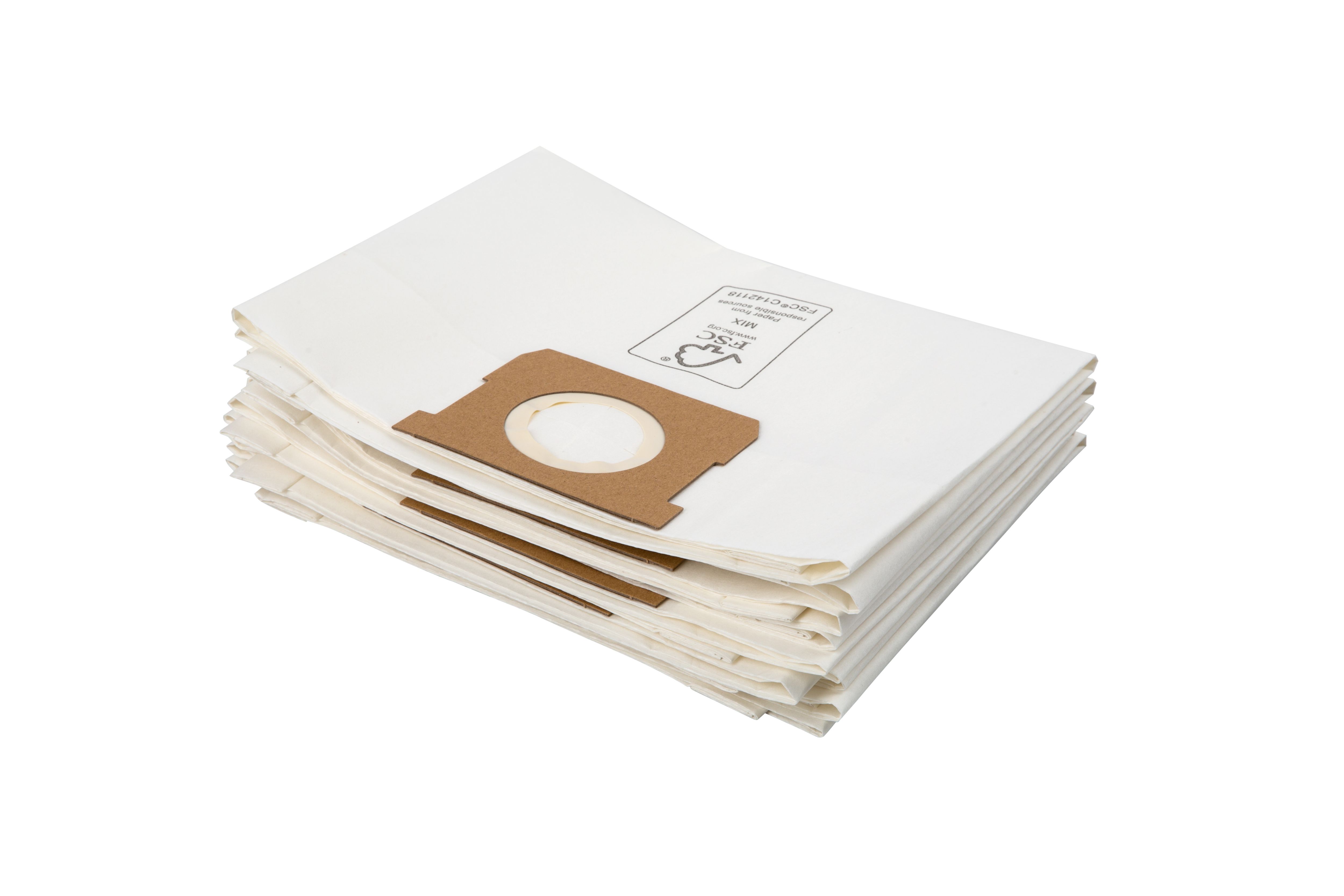 Mac Allister Disposable 40L Vacuum filter bag, Pack of 5
