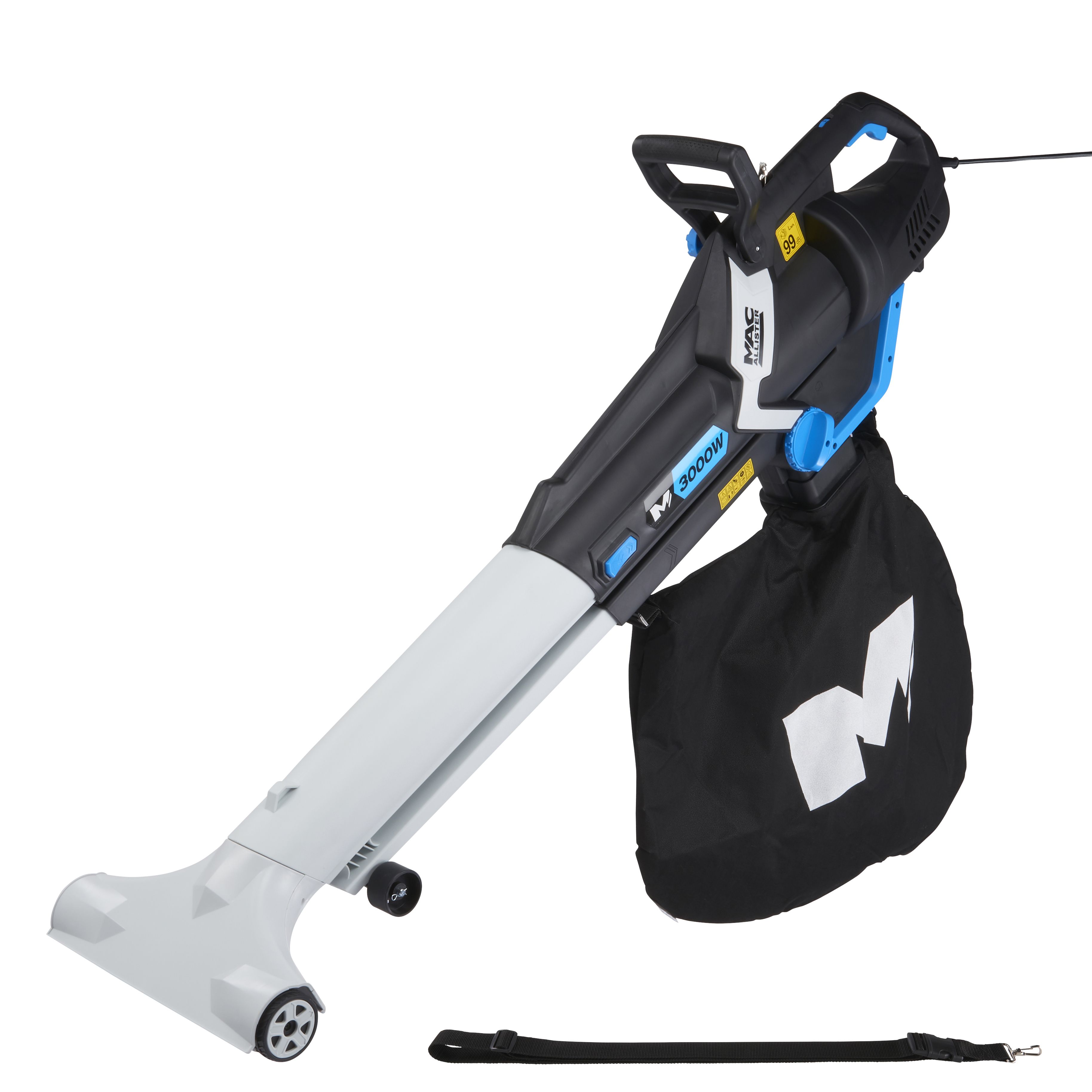 Mac Allister MBVP Corded 3000W 220-240V Garden blower & vacuum - Refurbished