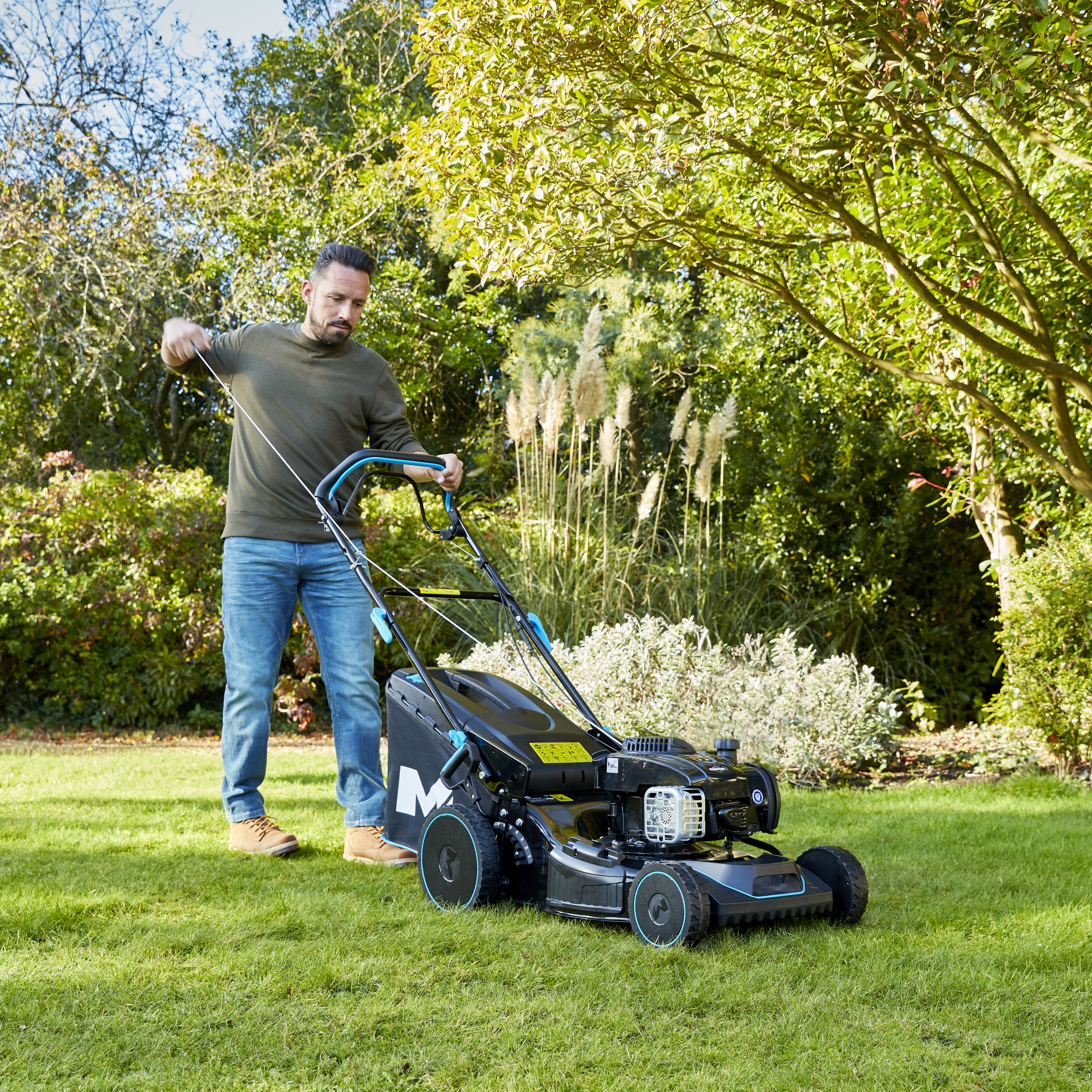 Mac Allister MLMP550SP46 M S 140cc Petrol Rotary Lawnmower Tradepoint