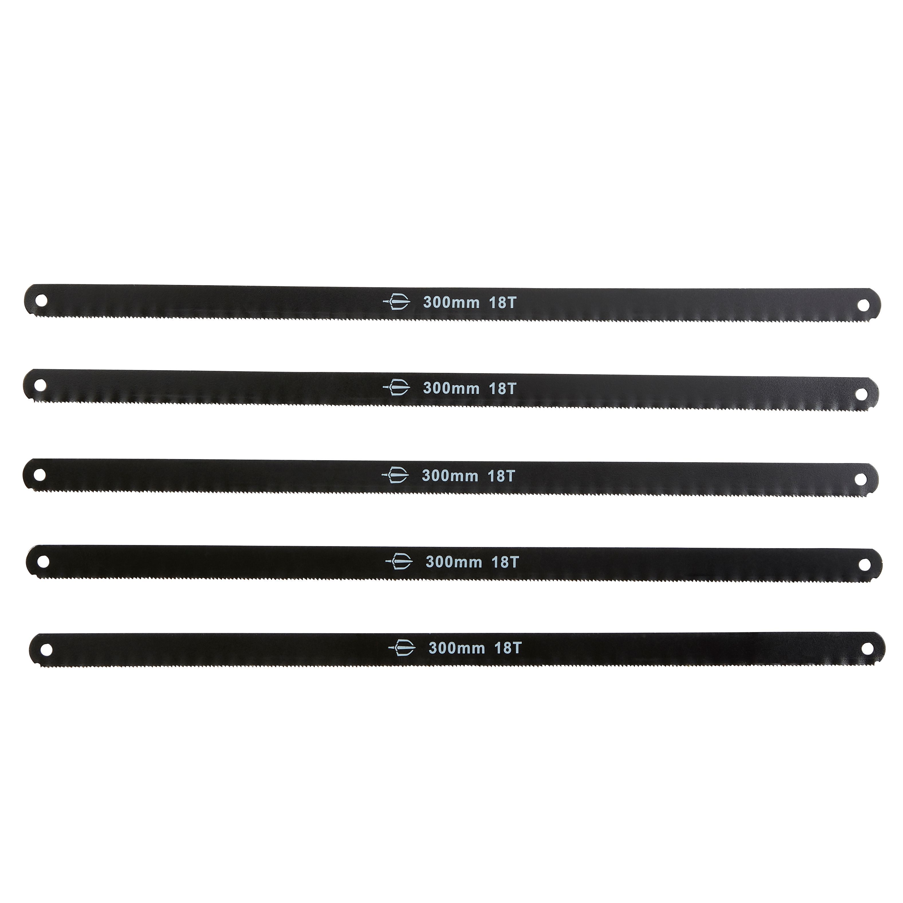 Magnusson Carbon steel Hacksaw blade 18 TPI (L)310mm, Pack of 5