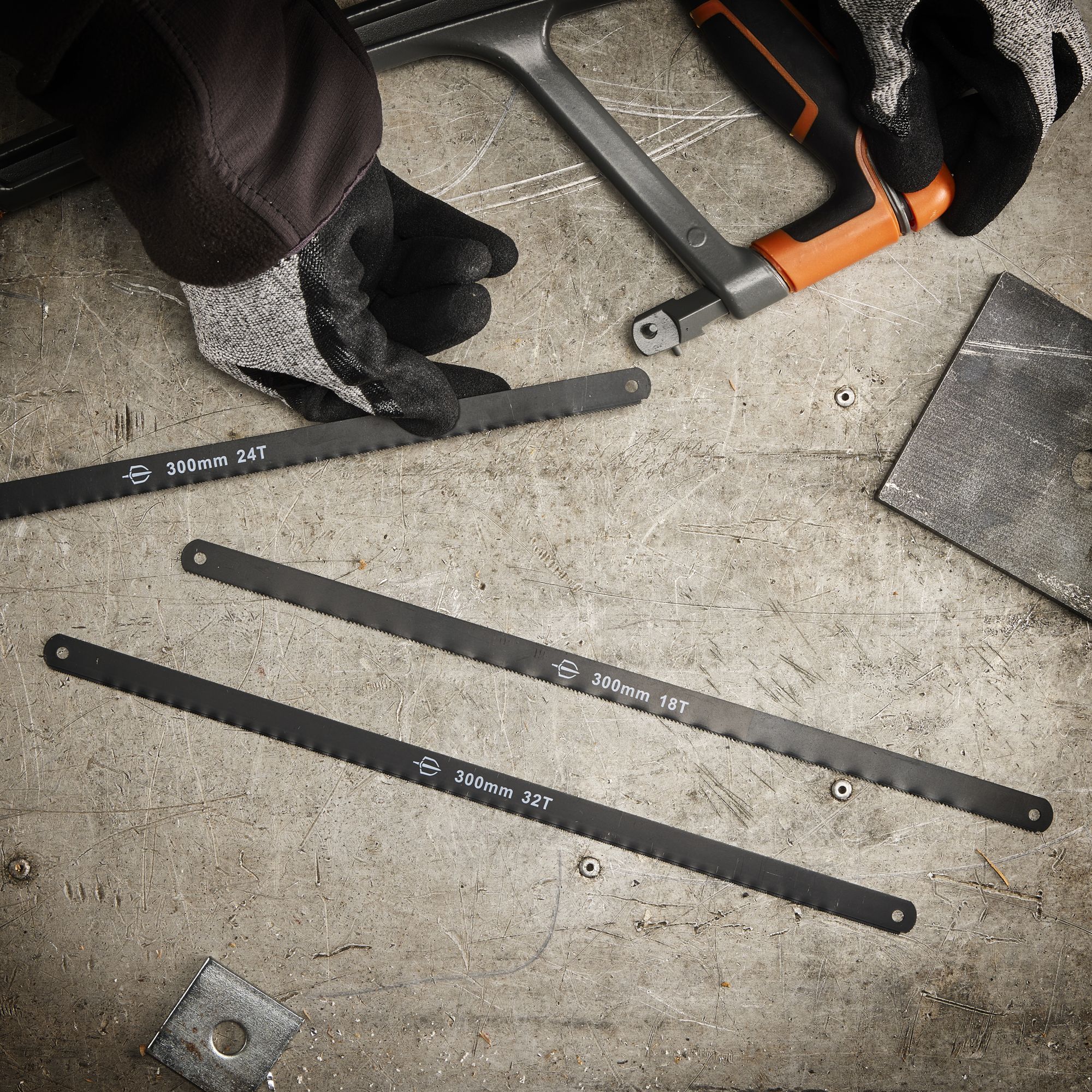 Magnusson Carbon steel Hacksaw blade 32 TPI (L)310mm, Set of 3
