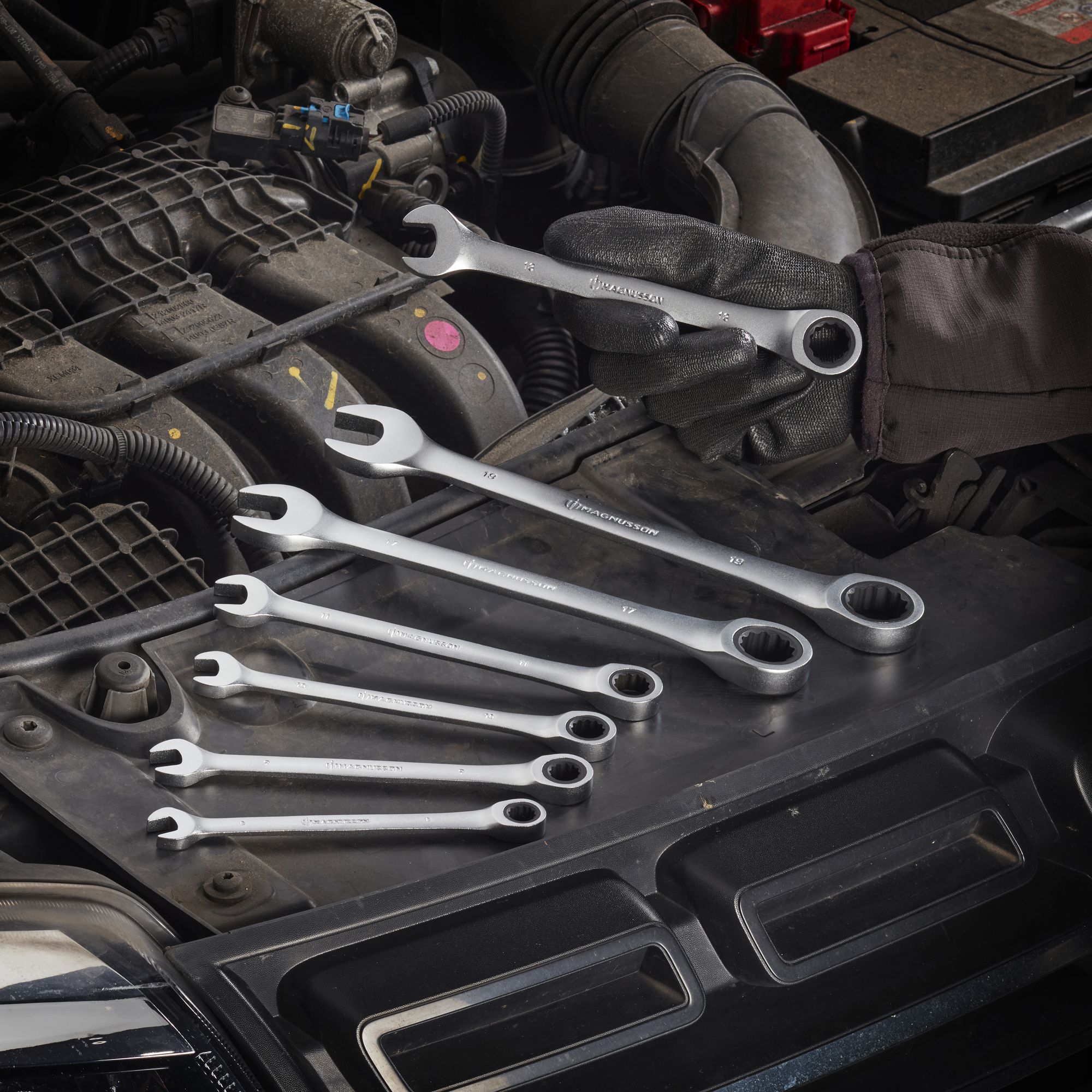 Magnusson Ratchet spanners, Set of 7
