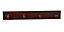 Mahogany 4 Hook rail, (L)405mm (H)12mm