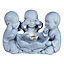Mains-powered Buddha Water feature with LED lights (H)28cm