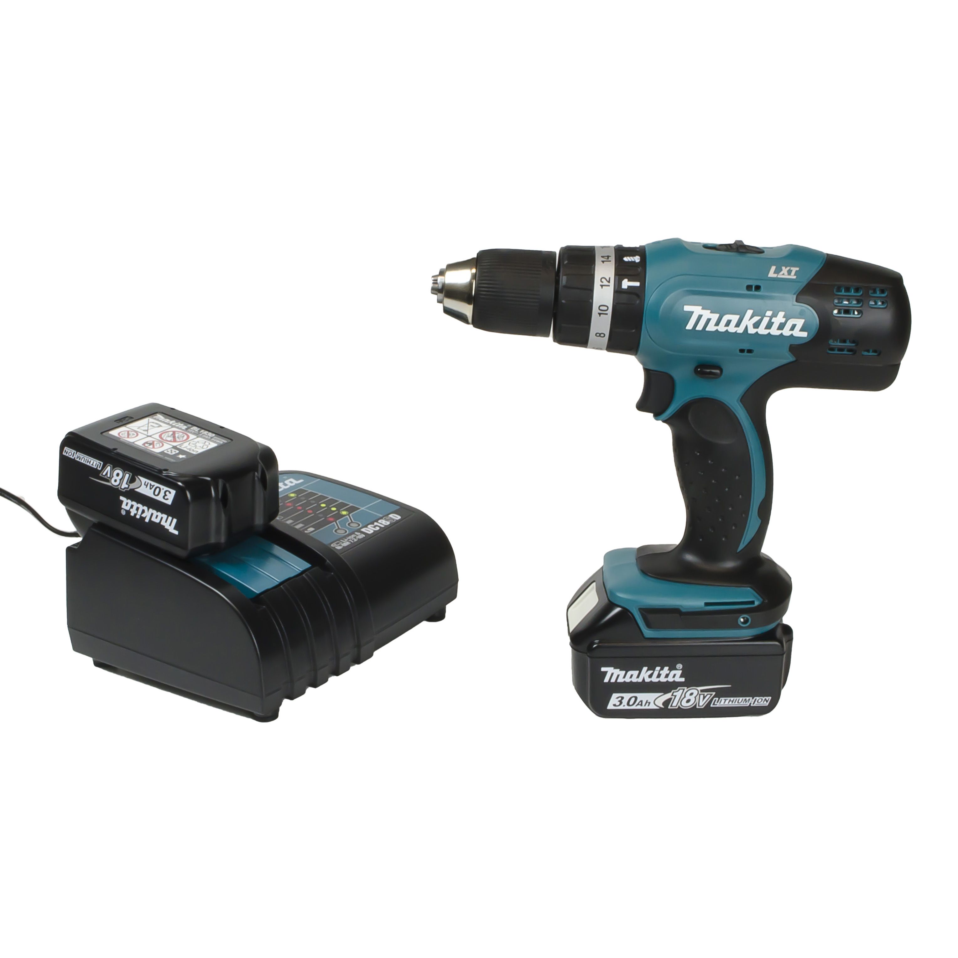 Makita 18V 2 x 3 Li ion Brushed Cordless Combi drill DHP453F001