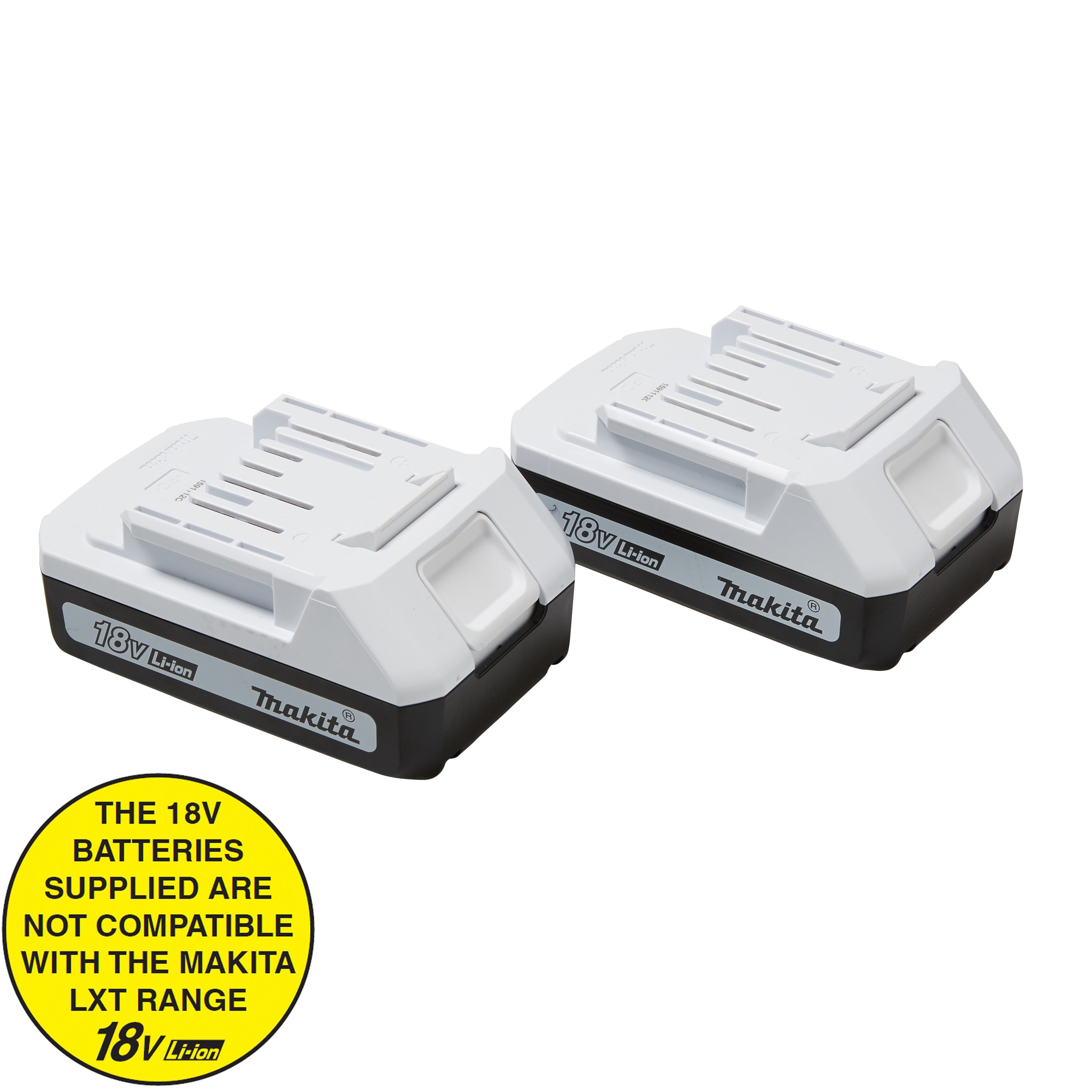 Makita G-Series 18V 2 x 1.5Ah Li-ion Brushed Cordless Combi drill HP457DWEX2