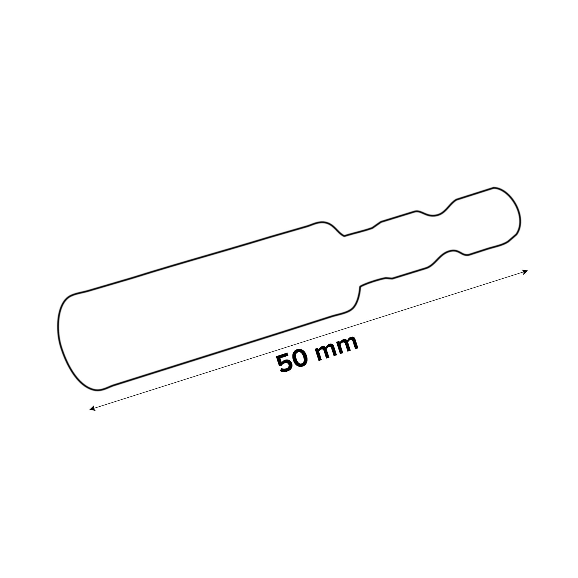 Makita Impact Black Steel Screwdriver bit holder (L)50mm