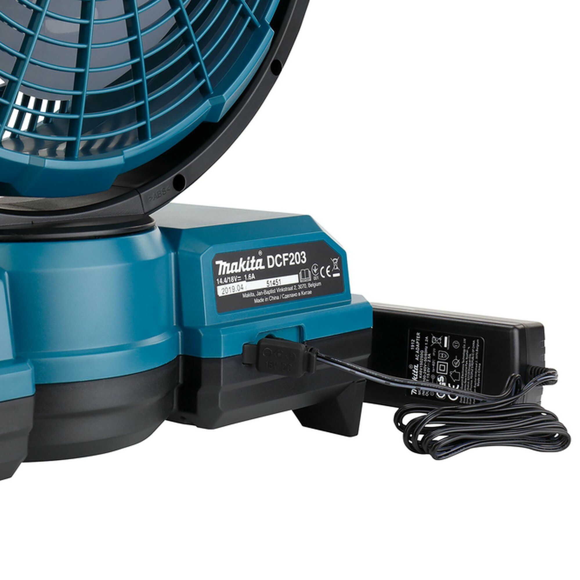 Makita LXT Mains fed 9" Cordless Industrial fan (Bare Tool) - DCF203
