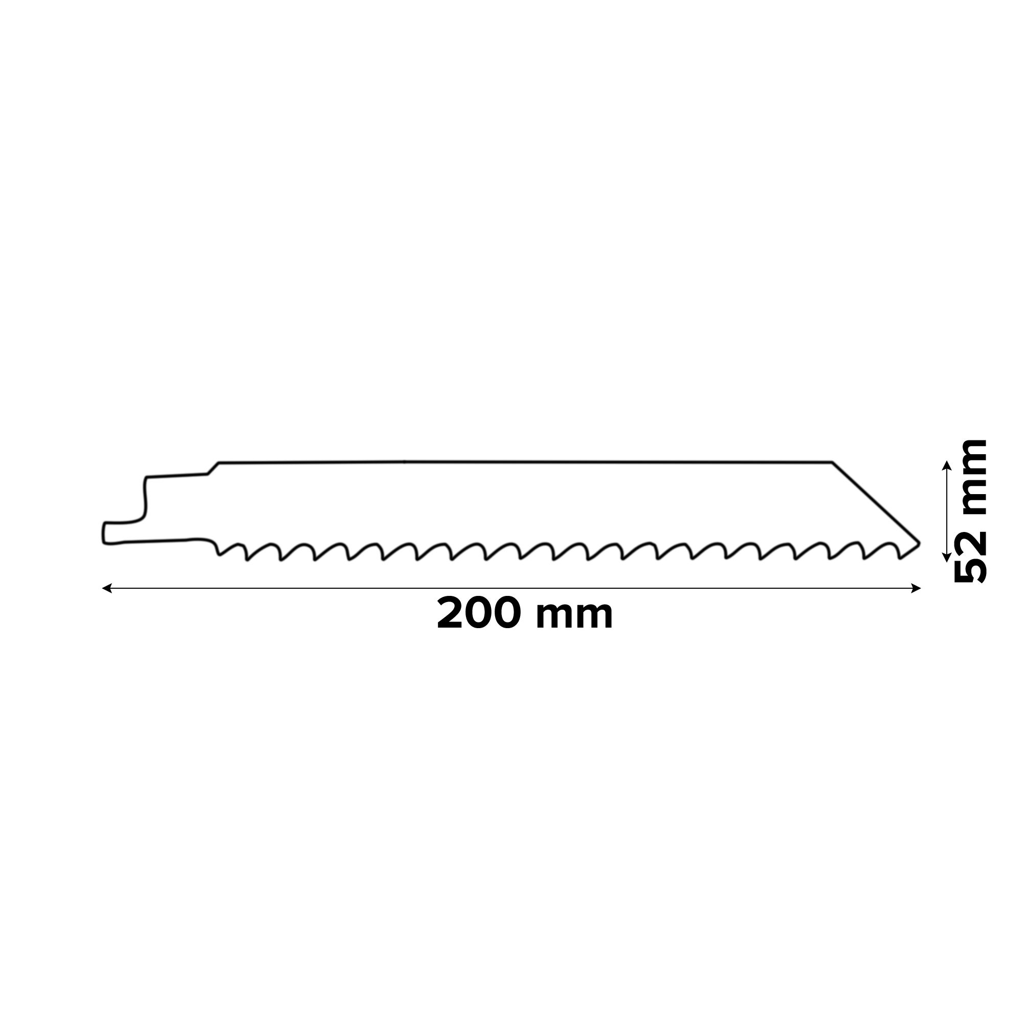 Makita Universal Reciprocating saw blade P-04999 (L)200mm, Pack of 5